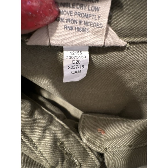 DULUTH TRADING CO Size XL Olive Green Denim Makers Studio Dress‎ 12155 - Picture 7 of 7